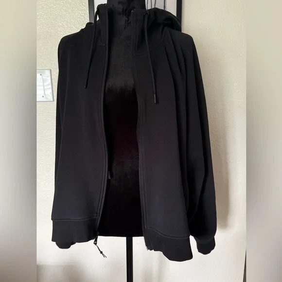 Women’s Old Navy Active Dynamic Fleece Full-Zip Black Hoodie Sweatshirt - Picture 2 of 9